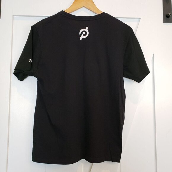 Peloton Century Club Unisex T-shirt black and white, size Medium - Picture 3 of 6